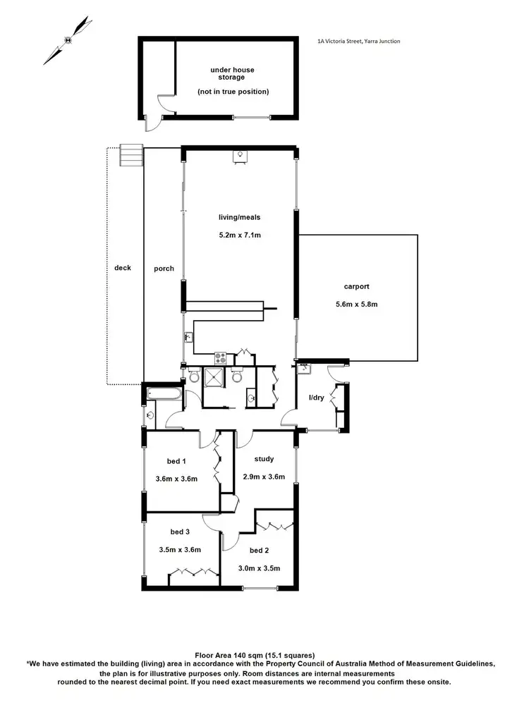 Floorplan of Homely house listing, 1A Victoria Street, Yarra Junction VIC 3797