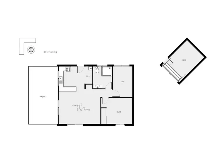 Floorplan of Homely semi-detached listing, 10/191-199 Woodward Street, Whitfield QLD 4870