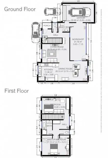 Floorplan of Homely townhouse listing, 5/27-33 Coral Drive, Hampton Park VIC 3976