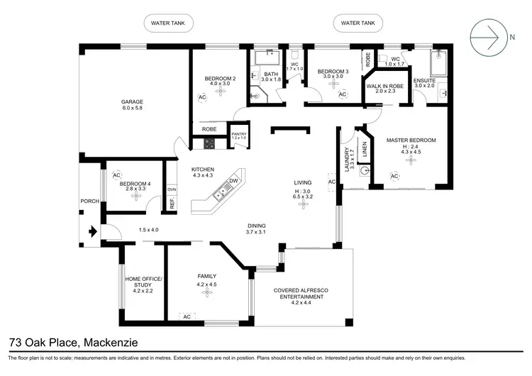 Floorplan of Homely house listing, 73 Oak Place, Mackenzie QLD 4156