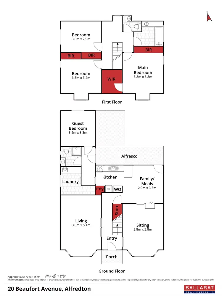 Floorplan of Homely house listing, 20 Beaufort Avenue, Alfredton VIC 3350