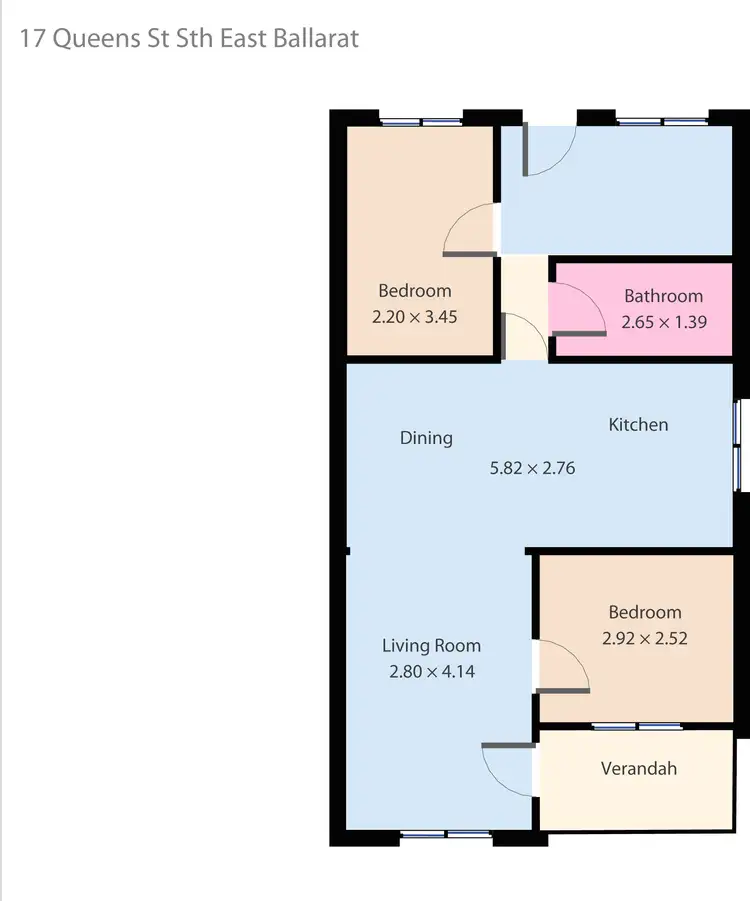 Floorplan of Homely house listing, 17 Queen Street South, Ballarat East VIC 3350