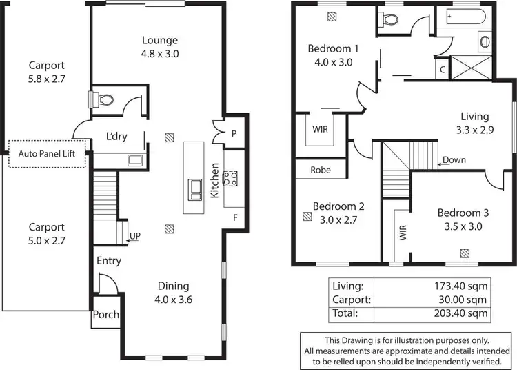 Floorplan of Homely townhouse listing, 11B Reid Street, Seacombe Gardens SA 5047
