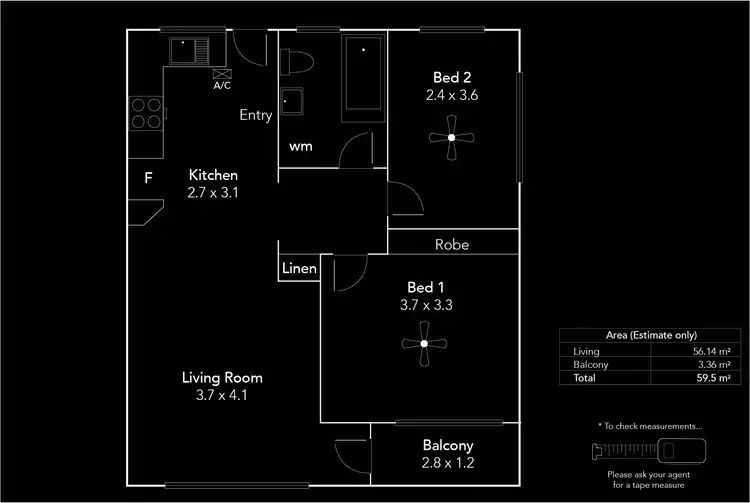 Floorplan of Homely unit listing, 6/649 Grange Road, Grange SA 5022