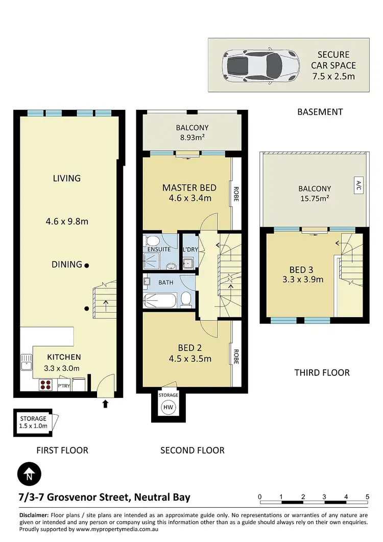 Floorplan of Homely apartment listing, 7/3-7 Grosvenor Street, Neutral Bay NSW 2089