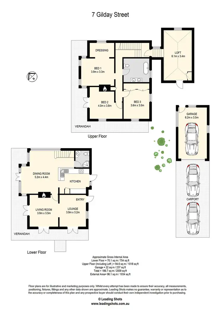 Floorplan of Homely house listing, 7 Gilday Street, Paddington QLD 4064