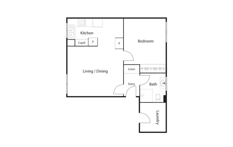 Floorplan of Homely unit listing, 3/12 Walsh Place, Curtin ACT 2605