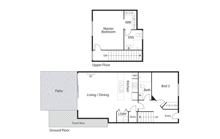 Floorplan of Homely townhouse listing, 4/6 Tasman Place, Lyons ACT 2606
