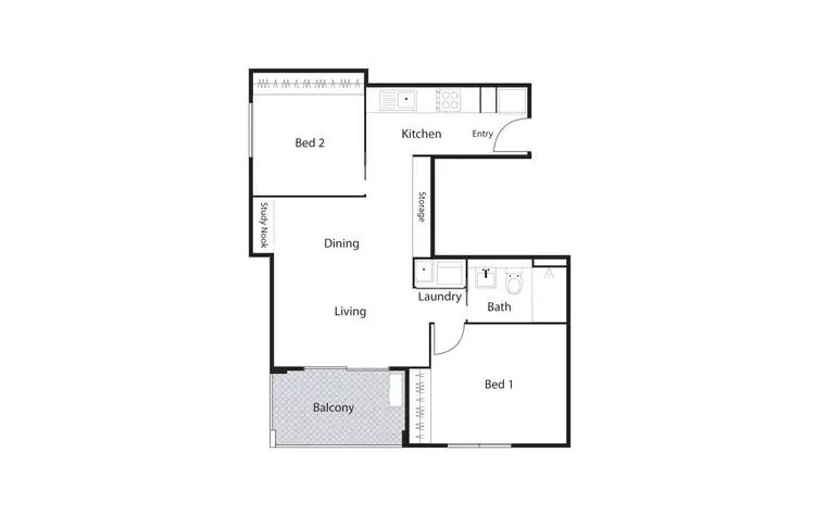 Floorplan of Homely apartment listing, 157/45 Catalano Street, Wright ACT 2611
