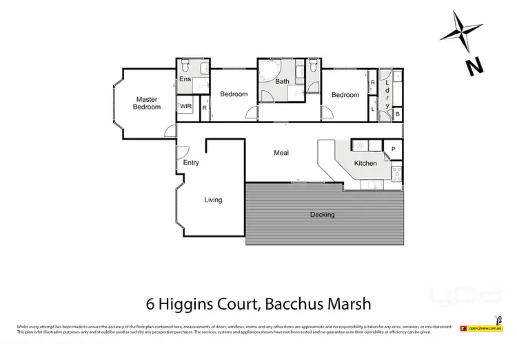Floorplan of Homely house listing, 6 Higgins Court, Bacchus Marsh VIC 3340