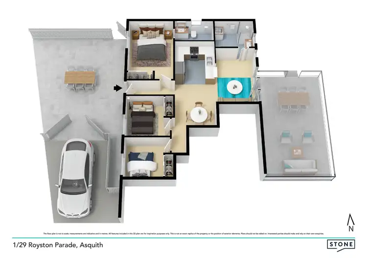 Floorplan of Homely semi-detached listing, 1/29 Royston Parade, Asquith NSW 2077