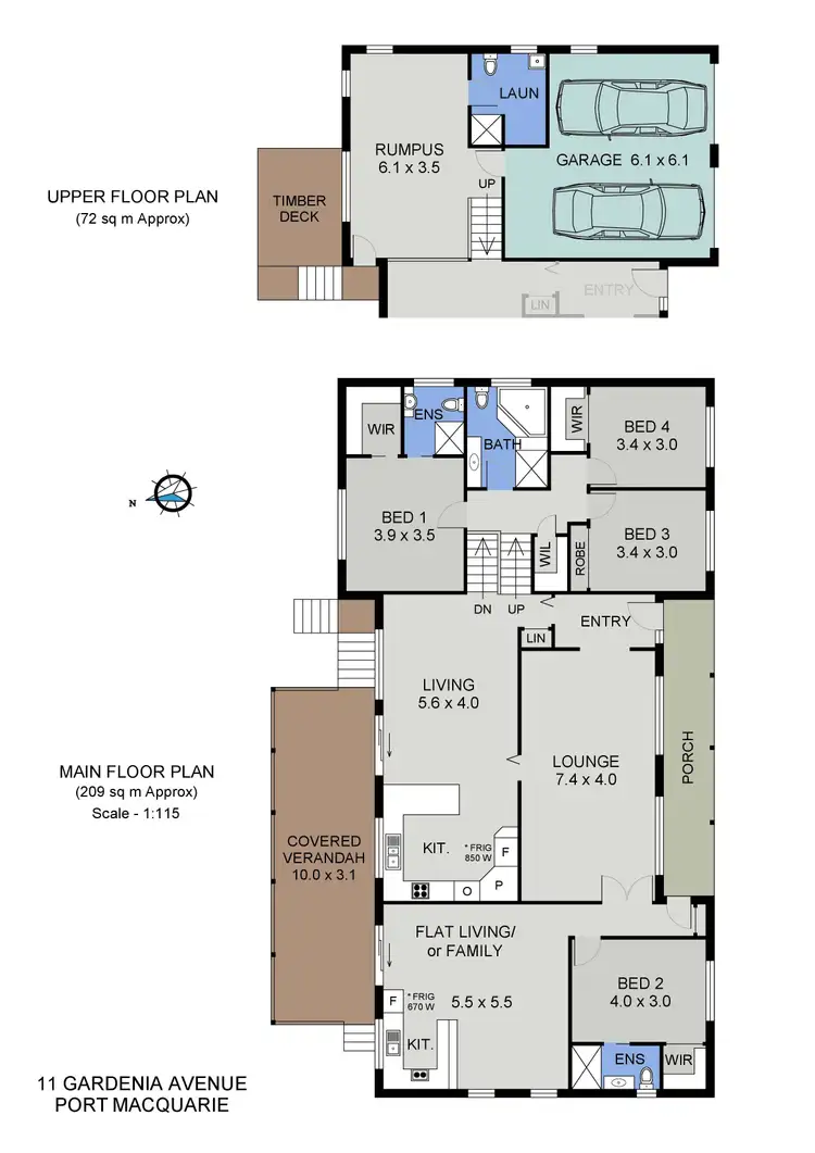 Floorplan of Homely house listing, 11 Gardenia Avenue, Port Macquarie NSW 2444