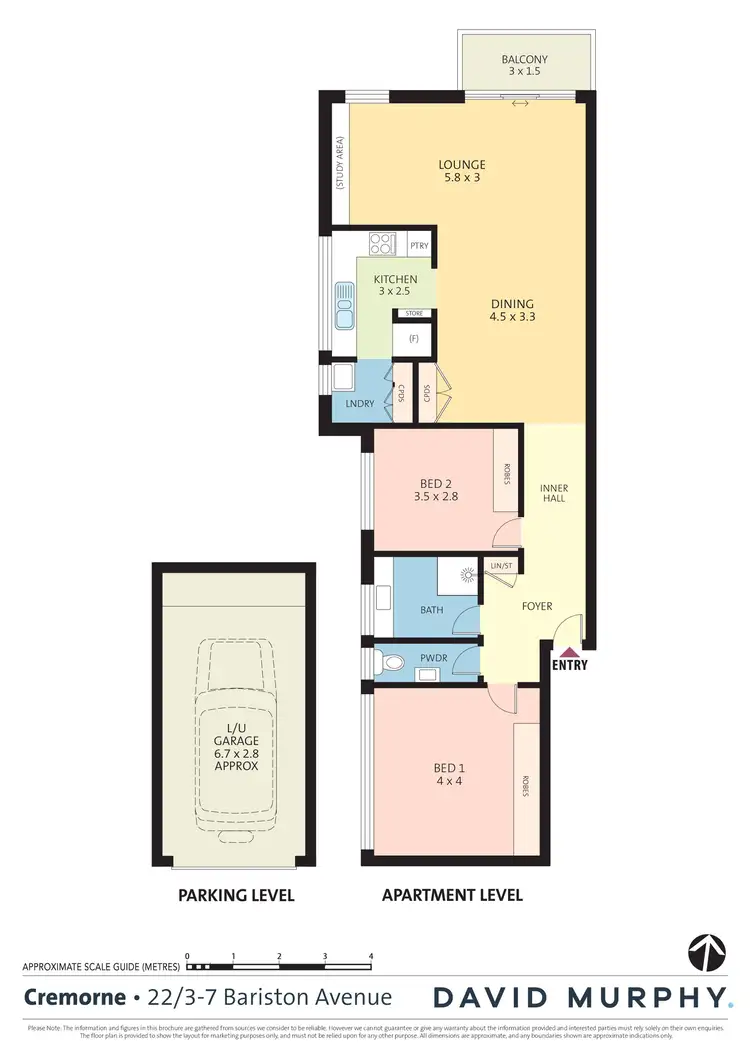 Floorplan of Homely apartment listing, 22/3-7 Bariston Avenue, Cremorne NSW 2090