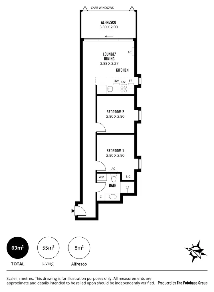 Floorplan of Homely apartment listing, 513/10 Balfours Way, Adelaide SA 5000