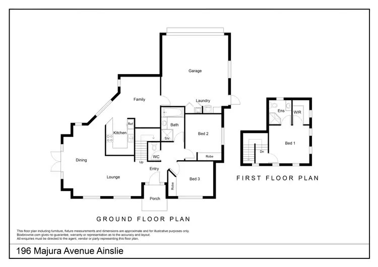 Floorplan of Homely house listing, 196 Majura Avenue, Ainslie ACT 2602