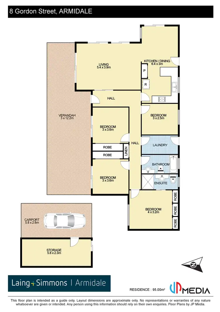 Floorplan of Homely house listing, 8 Gordon Street, Armidale NSW 2350