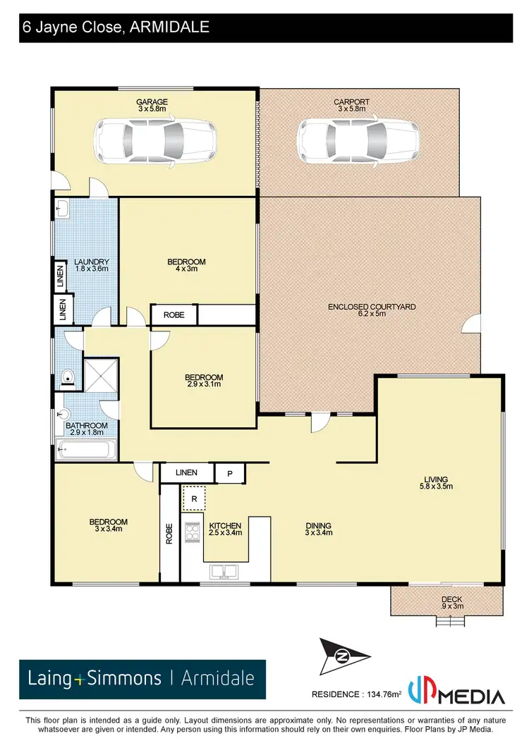 Floorplan of Homely house listing, 6 Jayne Close, Armidale NSW 2350