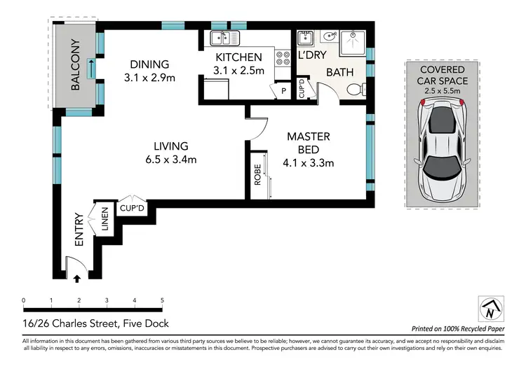 Floorplan of Homely apartment listing, 16/26 Charles Street, Five Dock NSW 2046