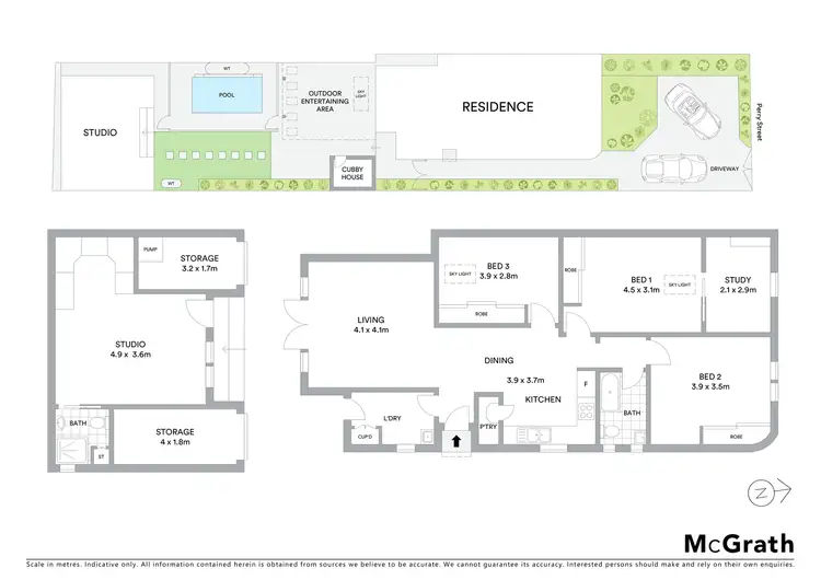 Floorplan of Homely semi-detached listing, 121 Perry Street, Matraville NSW 2036