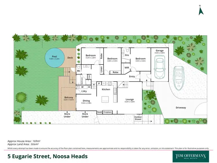 Floorplan of Homely house listing, 5 Eugarie Street, Noosa Heads QLD 4567