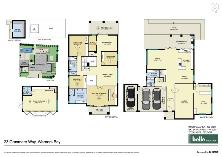 Floorplan of Homely house listing, 23 Grasmere Way, Warners Bay NSW 2282