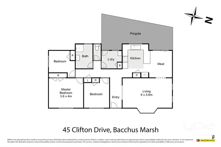 Floorplan of Homely house listing, 45 Clifton Drive, Bacchus Marsh VIC 3340