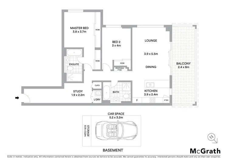 Floorplan of Homely unit listing, 314/4 Baywater Drive, Wentworth Point NSW 2127