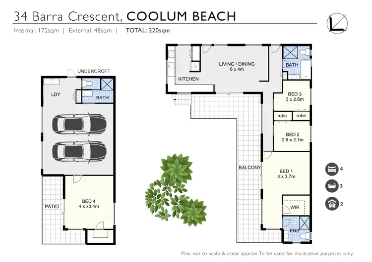 Floorplan of Homely house listing, 34 Barra Crescent, Coolum Beach QLD 4573