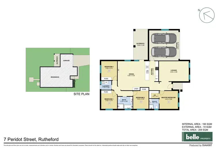 Floorplan of Homely house listing, 7 Peridot Street, Rutherford NSW 2320
