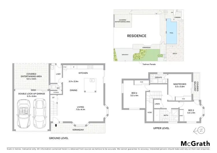 Floorplan of Homely semi-detached listing, 12B Harley Street, Sylvania NSW 2224