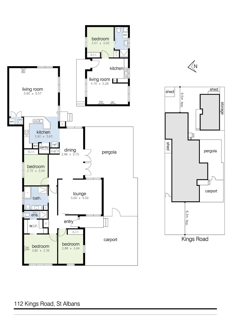 Floorplan of Homely house listing, 112 Kings Road, St Albans VIC 3021