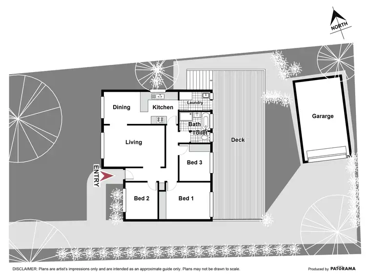 Floorplan of Homely house listing, 11 Monk Place, Karabar NSW 2620