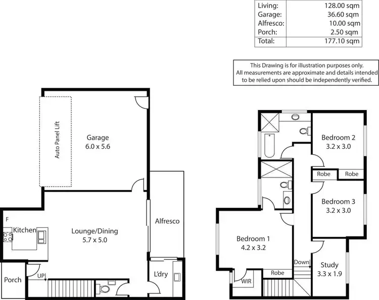 Floorplan of Homely townhouse listing, 3/12 Ferris Street, Magill SA 5072