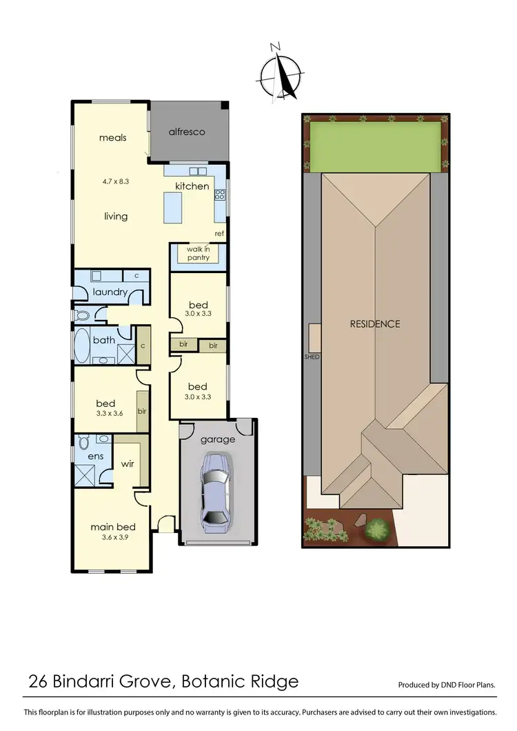 Floorplan of Homely house listing, 26 Bindarri Grove, Botanic Ridge VIC 3977