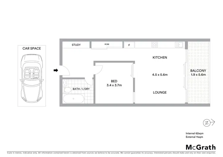 Floorplan of Homely apartment listing, 509/250 Barkly Street, Footscray VIC 3011