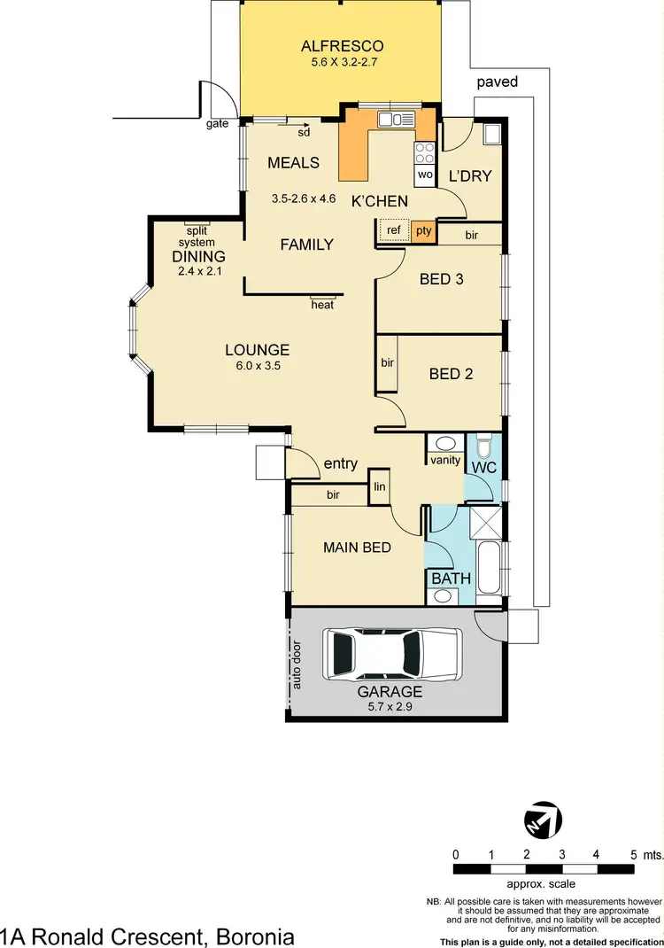 Floorplan of Homely house listing, 1A Ronald Crescent, Boronia VIC 3155