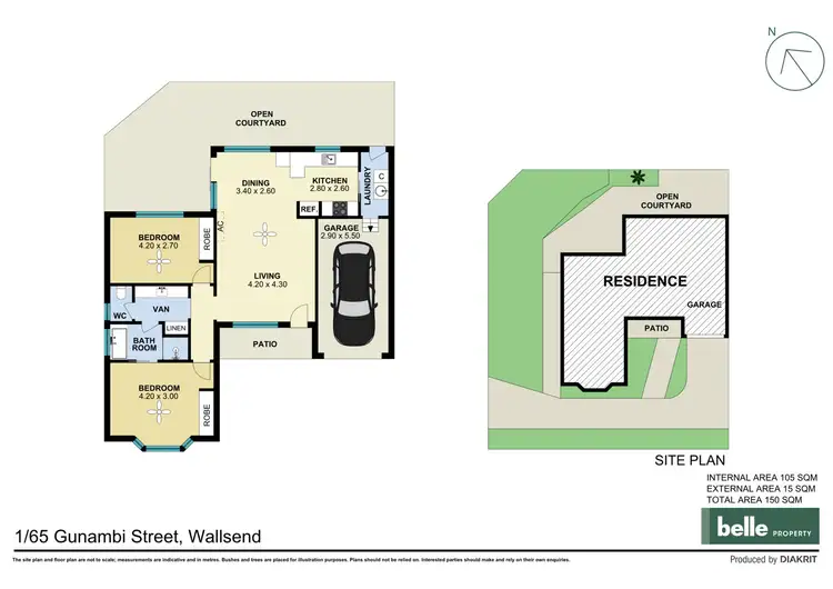 Floorplan of Homely house listing, 1/65 Gunambi Street, Wallsend NSW 2287