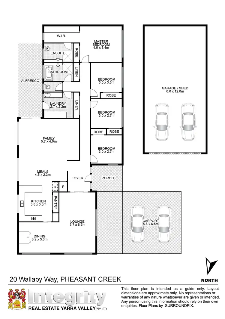 Floorplan of Homely house listing, 20 Wallaby Way, Pheasant Creek VIC 3757