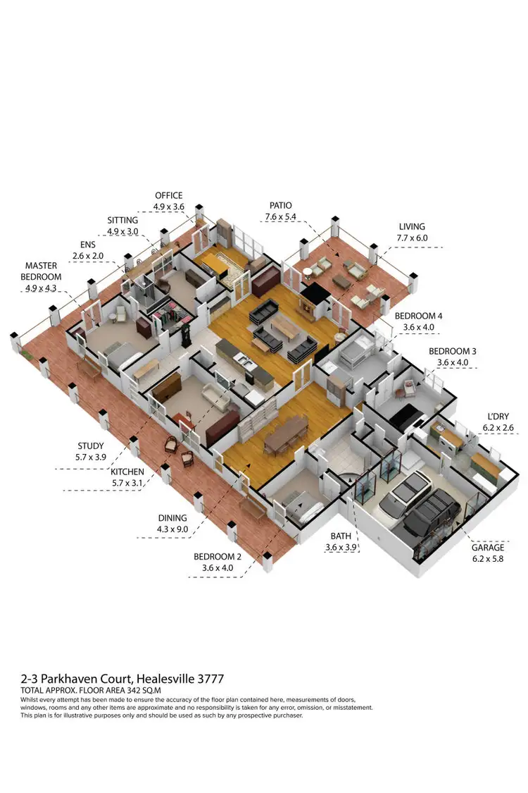 Floorplan of Homely house listing, 2-3 Parkhaven Court, Healesville VIC 3777