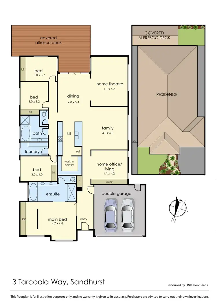 Floorplan of Homely house listing, 3 Tarcoola Way, Sandhurst VIC 3977