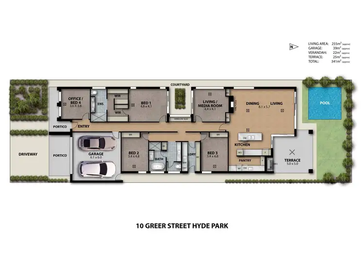 Floorplan of Homely house listing, 10 Greer Street, Hyde Park SA 5061