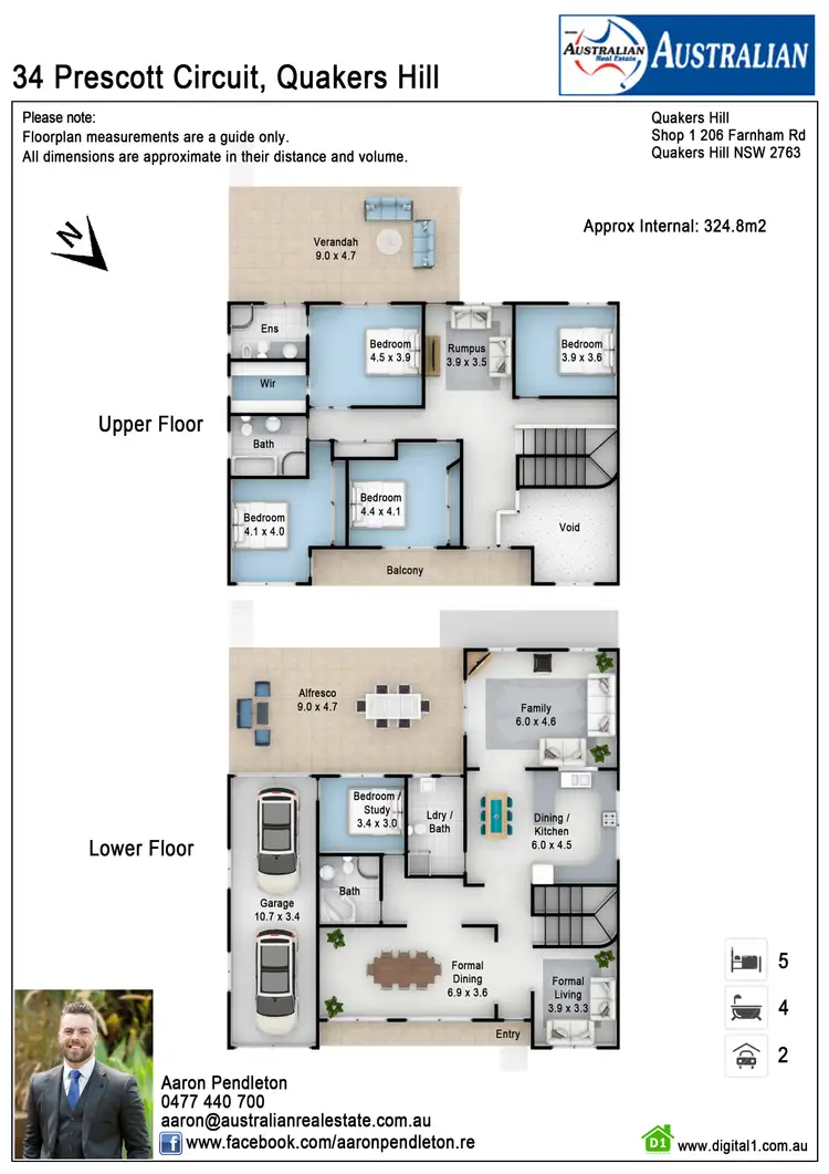 Floorplan of Homely house listing, 34 Prescott Circuit, Quakers Hill NSW 2763