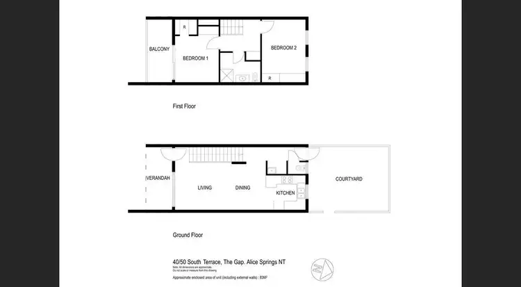 Floorplan of Homely townhouse listing, 40/50 South Terrace, The Gap NT 870