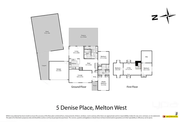 Floorplan of Homely house listing, 5 Denise Place, Melton West VIC 3337