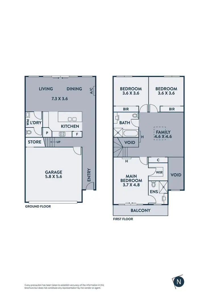 Floorplan of Homely townhouse listing, 11 Deco Place, Epping VIC 3076