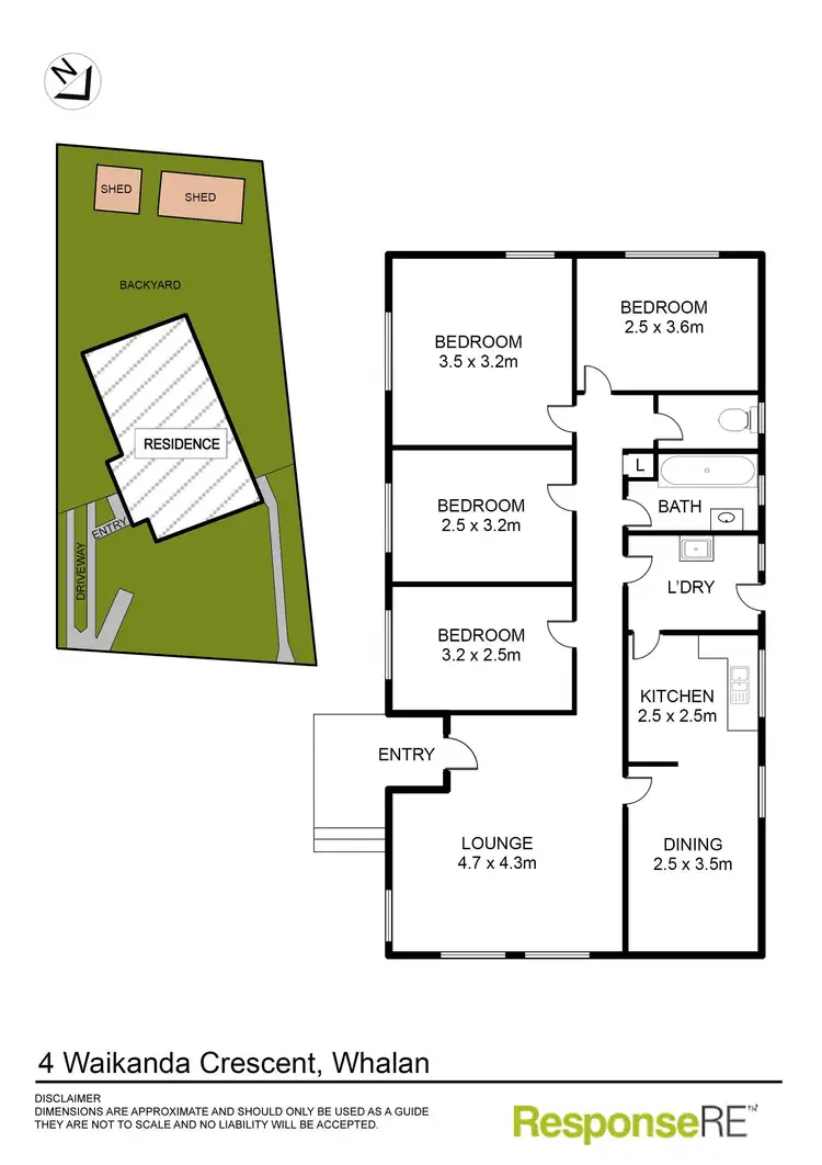 Floorplan of Homely house listing, 4 Waikanda Crescent, Whalan NSW 2770