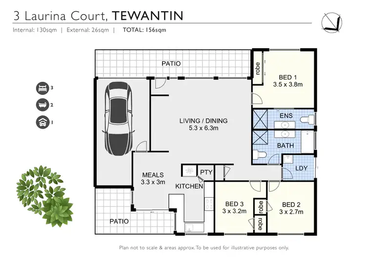 Floorplan of Homely house listing, 3 Laurina Court, Tewantin QLD 4565