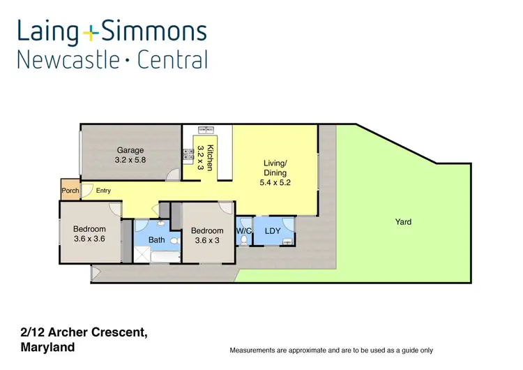 Floorplan of Homely house listing, 2/12 Archer Crescent, Maryland NSW 2287
