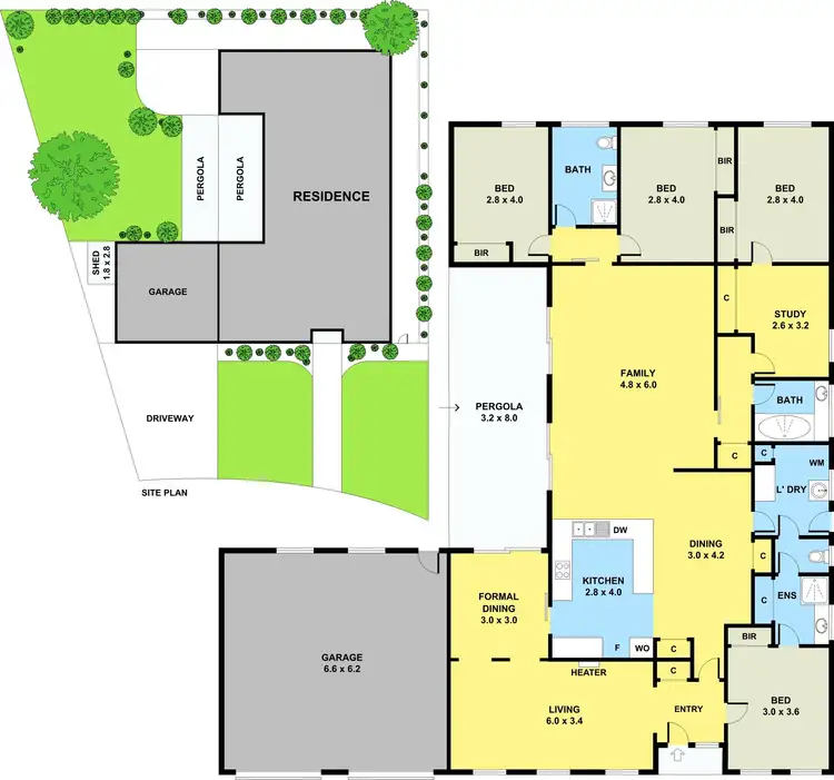 Floorplan of Homely house listing, 19 Mark Court, Hampton Park VIC 3976