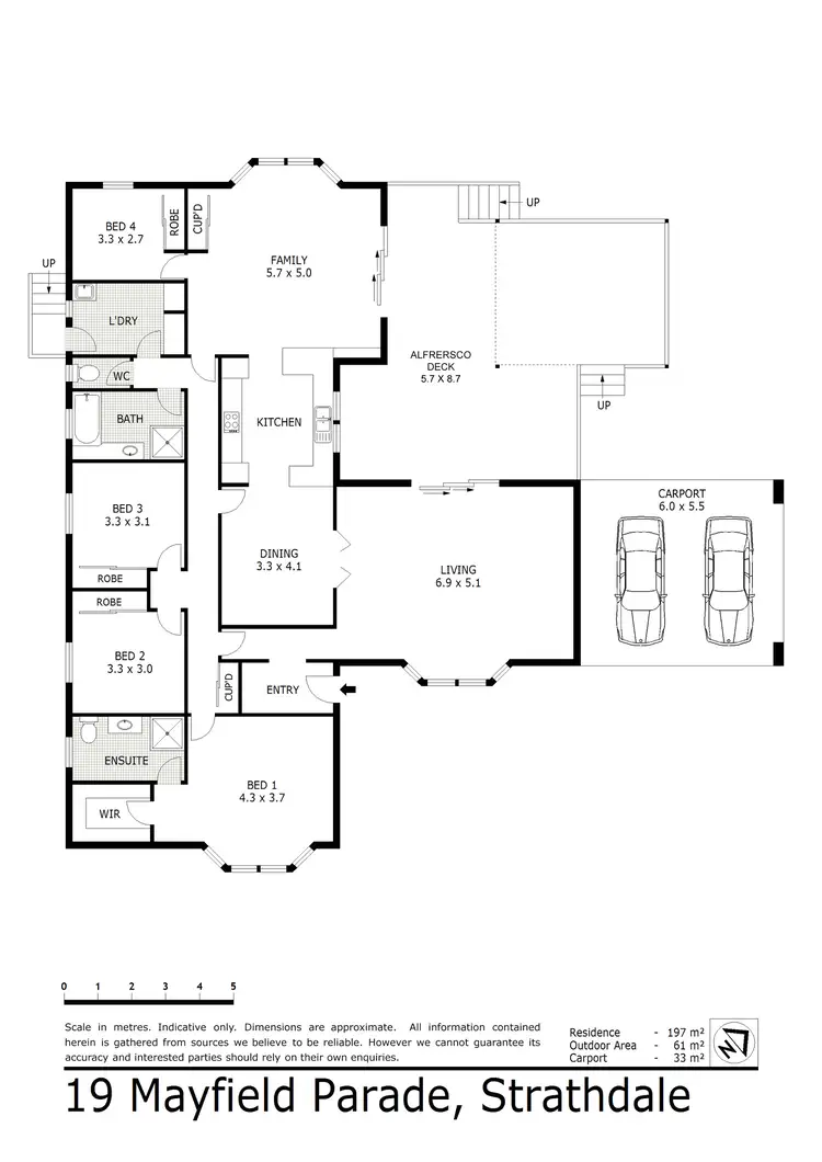 Floorplan of Homely house listing, 19 Mayfield Parade, Strathdale VIC 3550